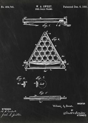 Pool Ball Frame patent