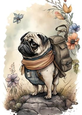 Delightful Pug Dog