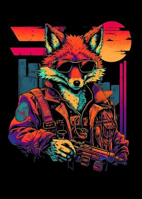 Red Fox Gangster Poster