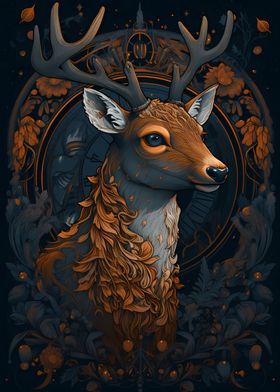 Deer Fanciful imagery