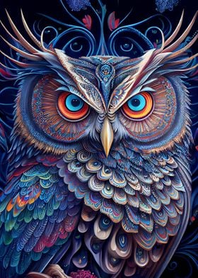 abstract owl