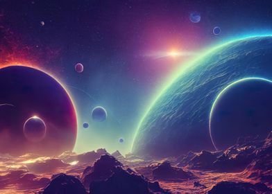 Space Landscape Fantasy