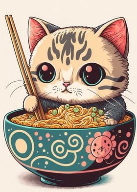 cat ramen japan