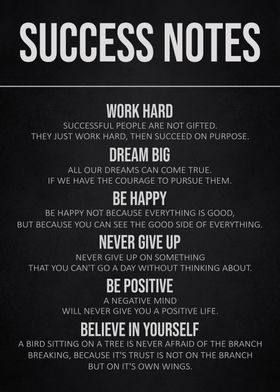 success notes