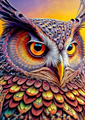 abstract owl