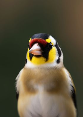 Majestic Gold Finch Bird