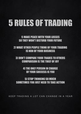 5 rules of trading