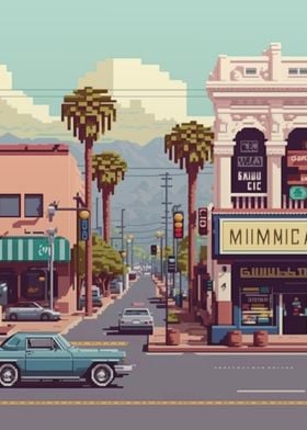 Rancho Cucamonga Pixel art