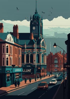 Luton Pixel art