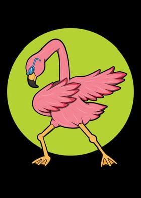 Dabbing Flamingo