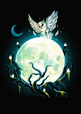 Owl Magic Moon