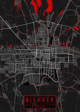 Bishkek City Map Oriental