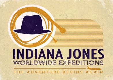 'Worldwide Expeditions' Poster By Indiana Jones | Displate