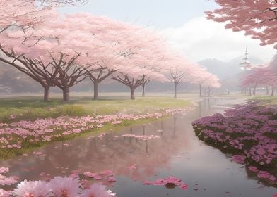 Sakura landscape