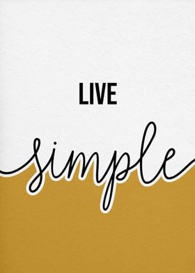 dream big live simple art