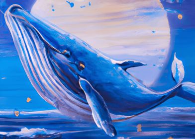 Flying Whale In Space