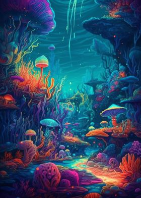 Psychedelic ocean