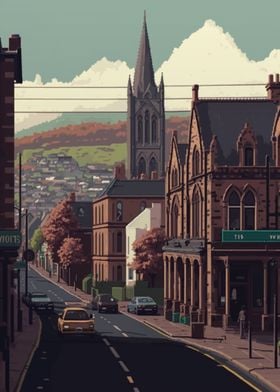 Merthyr Tydfil Pixel art