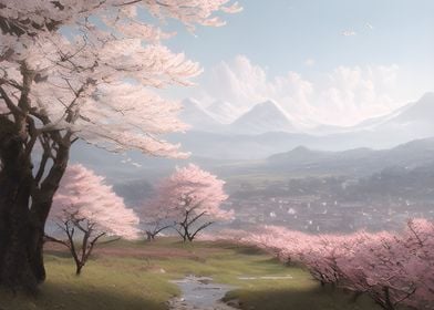 Sakura landscape