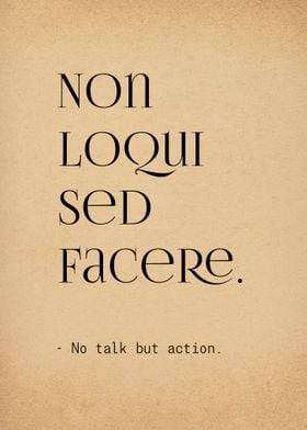 Latin Quote No Talk Action