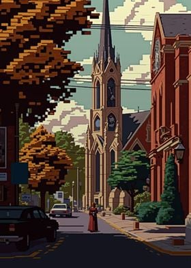 St Catharine Pixel art