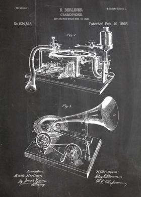 Gramophone patent 1895