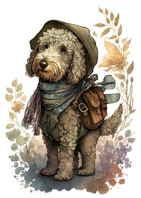 Adorable Labradoodle Dog