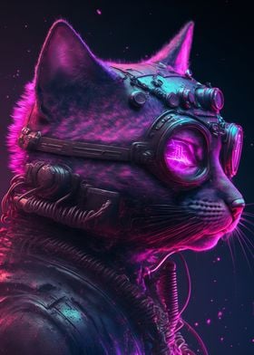 Cyberpunk Human Cat