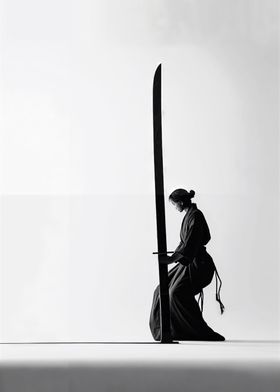 Japanese Woman Sword Art