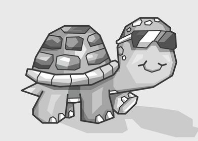 Grayscale Turtle