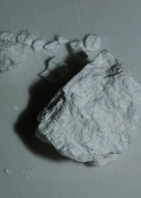 Cocaine rocks close up