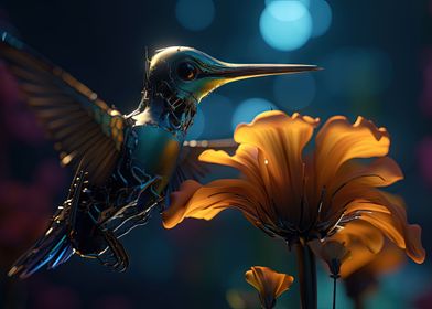 Futuristic Nectar bird