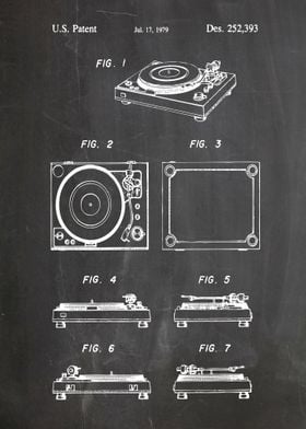 Vinyl record player patent