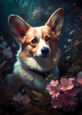 Corgi Dog Fanciful