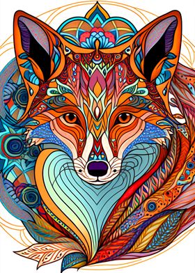 Colorful Fox