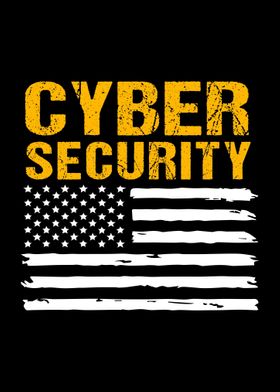 Cybersecurity US Flag