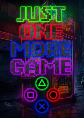 Gaming Gamer Poster Neon