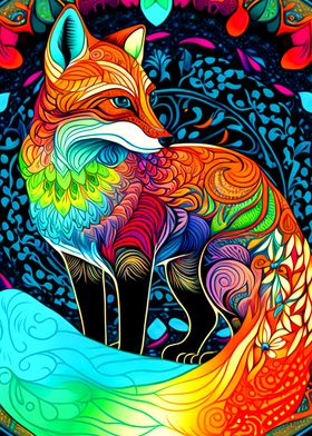 Colorful Fox