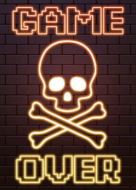 Gaming Gamer Poster Neon