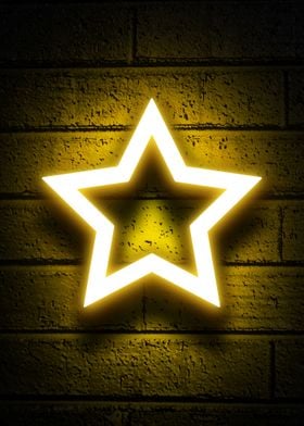 Gold Star neon