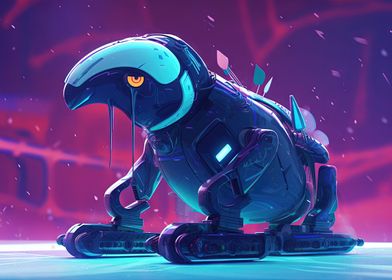 Neon Slider Penguin