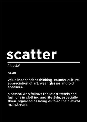 scatter  funny definition