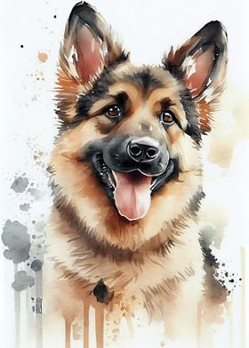 Husky Watercolor