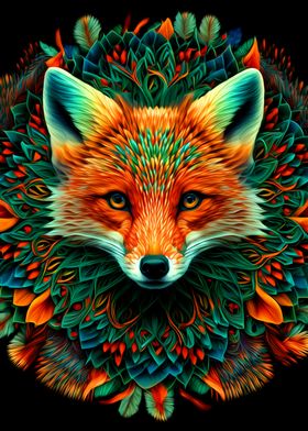 Colorful Fox