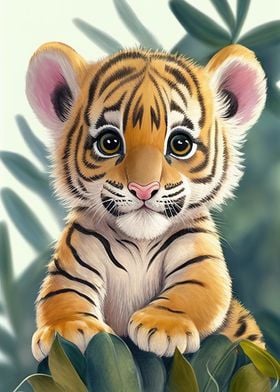 Tiger Baby Cute Animal