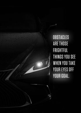 Obstacles are those fright