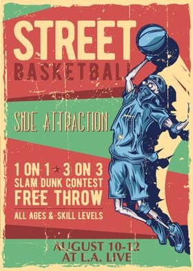 Retro Street Basketball