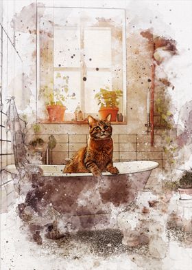 Cute Cat Bathroom