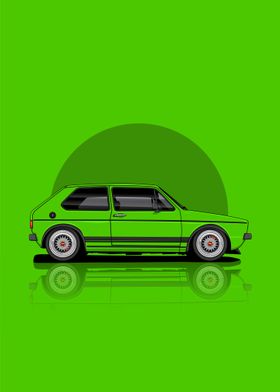 Art Volkswagen Golf Mk1