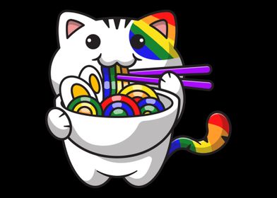 Subtle Gay Ramen Cat